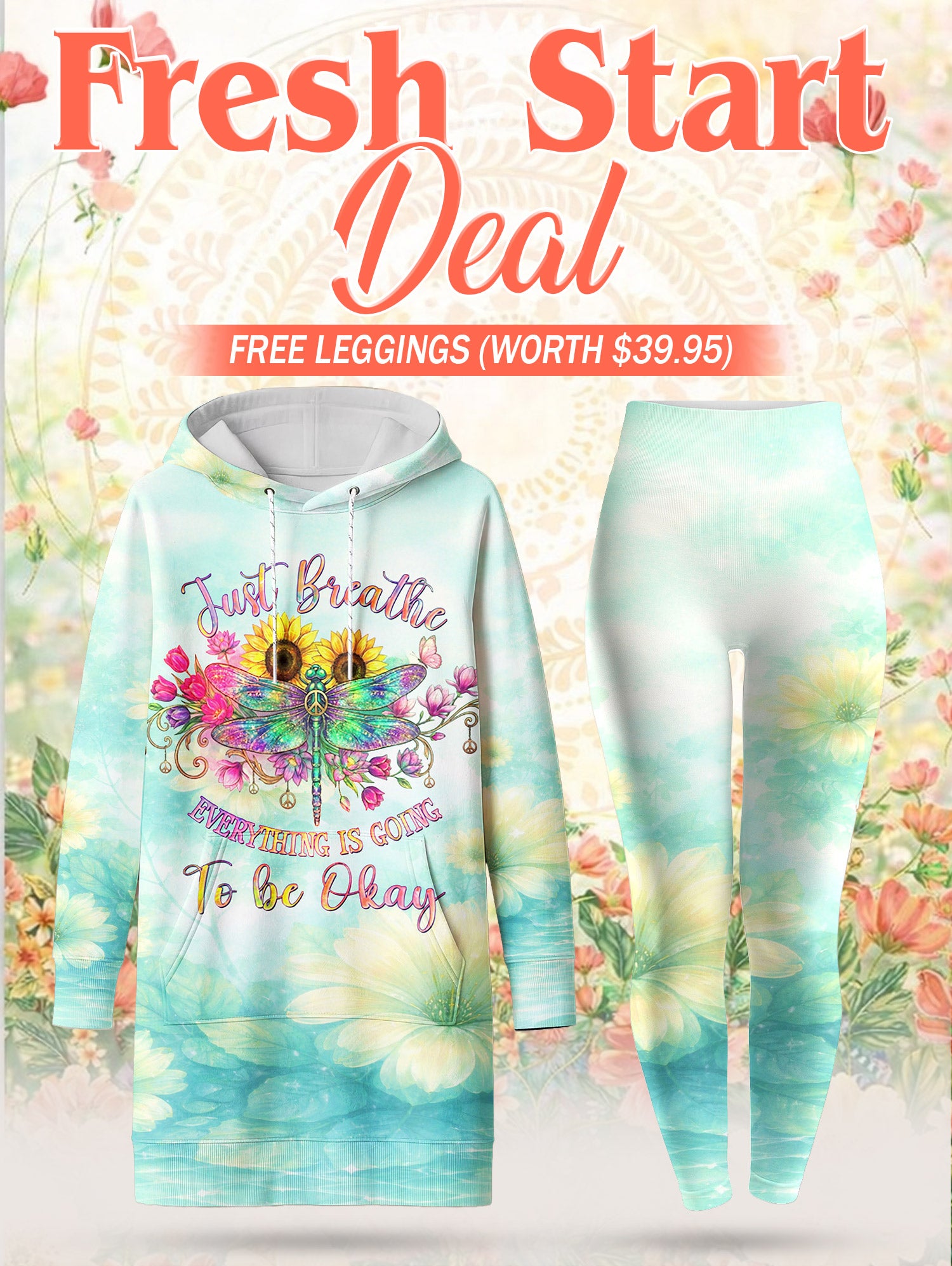 "Exhale" Hoodie Dress & Leggings Deal