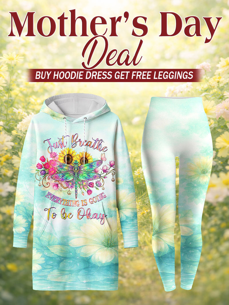 "Exhale" Hoodie Dress & Leggings Deal