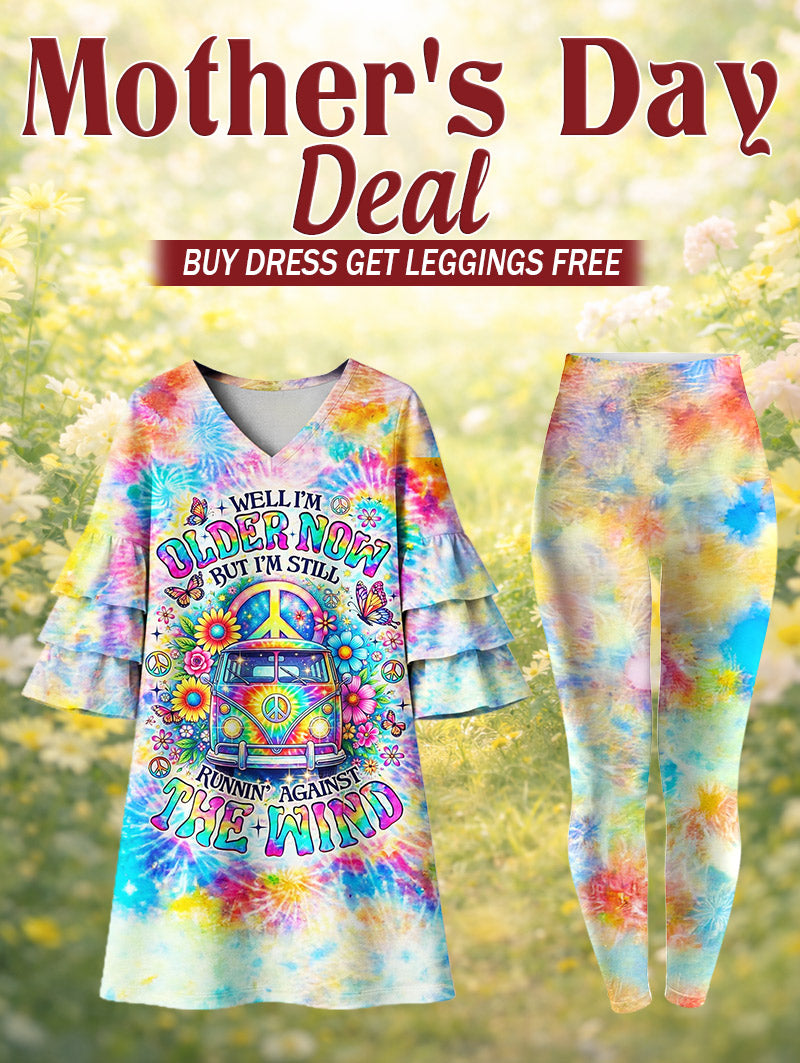 "Burst" Stacked Ruffle Dress & Leggings Deal