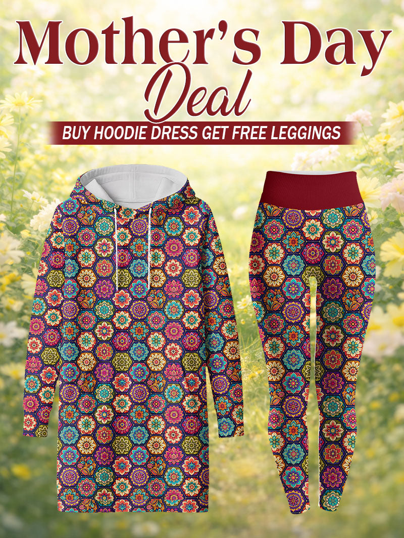 "Flower" Hoodie Dress & Leggings Deal
