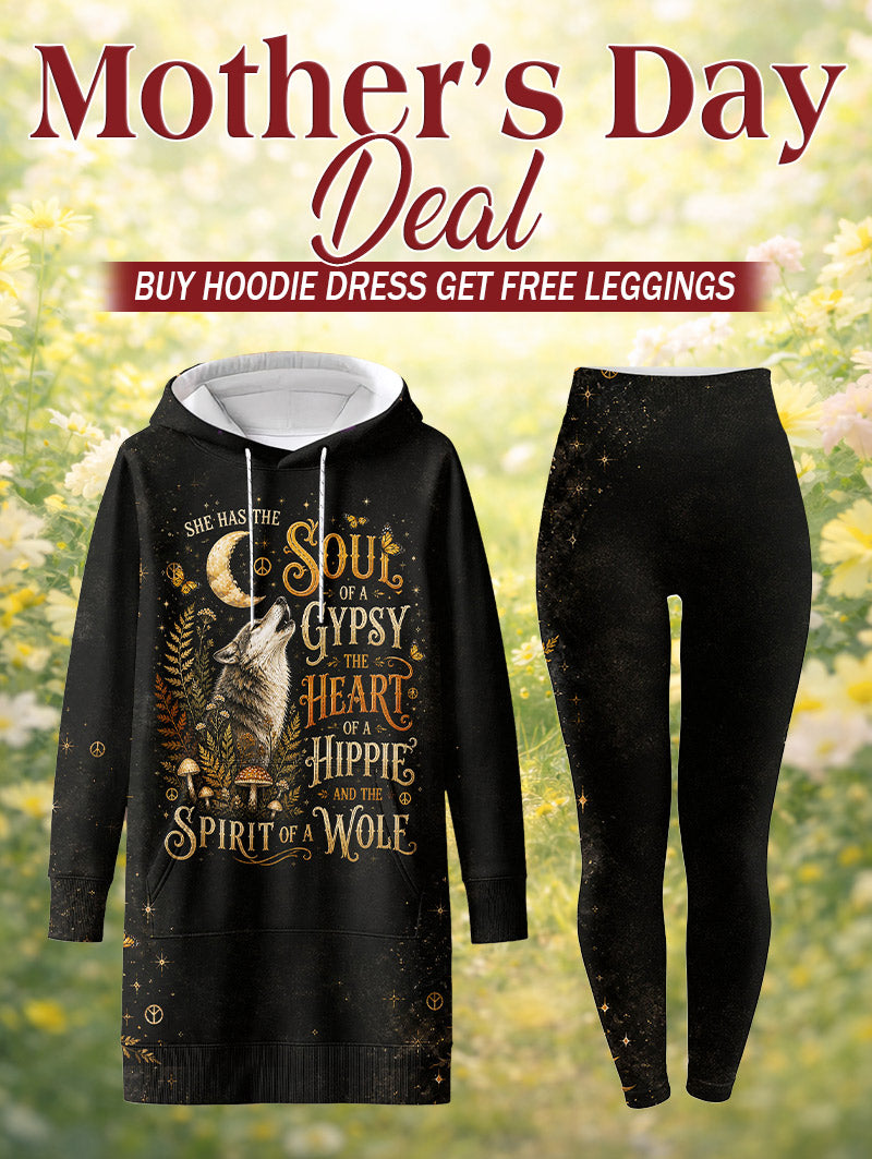 "HOWL" Hoodie Dress & Leggings Deal