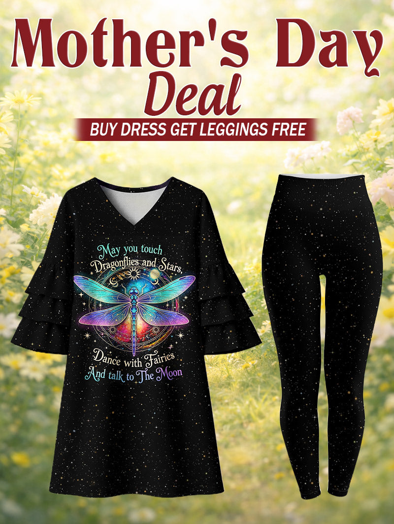 "Ether" Stacked Ruffle Dress & Leggings Deal
