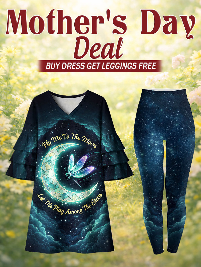 "Swoon" Stacked Ruffle Dress & Leggings Deal