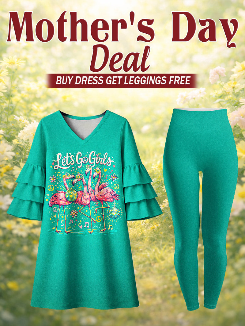 "Flocka" Stacked Ruffle Dress & Leggings Deal