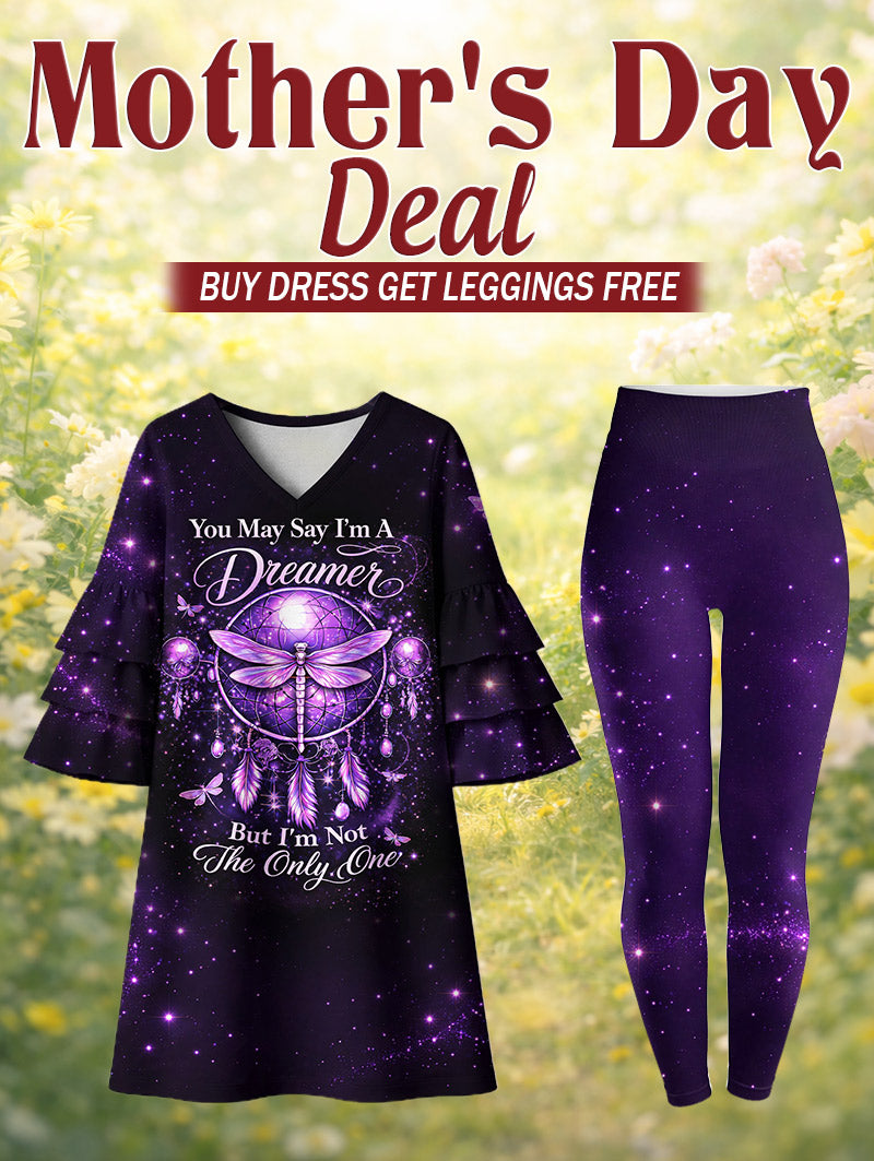 "Reverie" Stacked Ruffle Dress & Leggings Deal