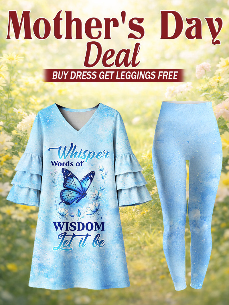 "Hush" Stacked Ruffle Dress & Leggings Deal