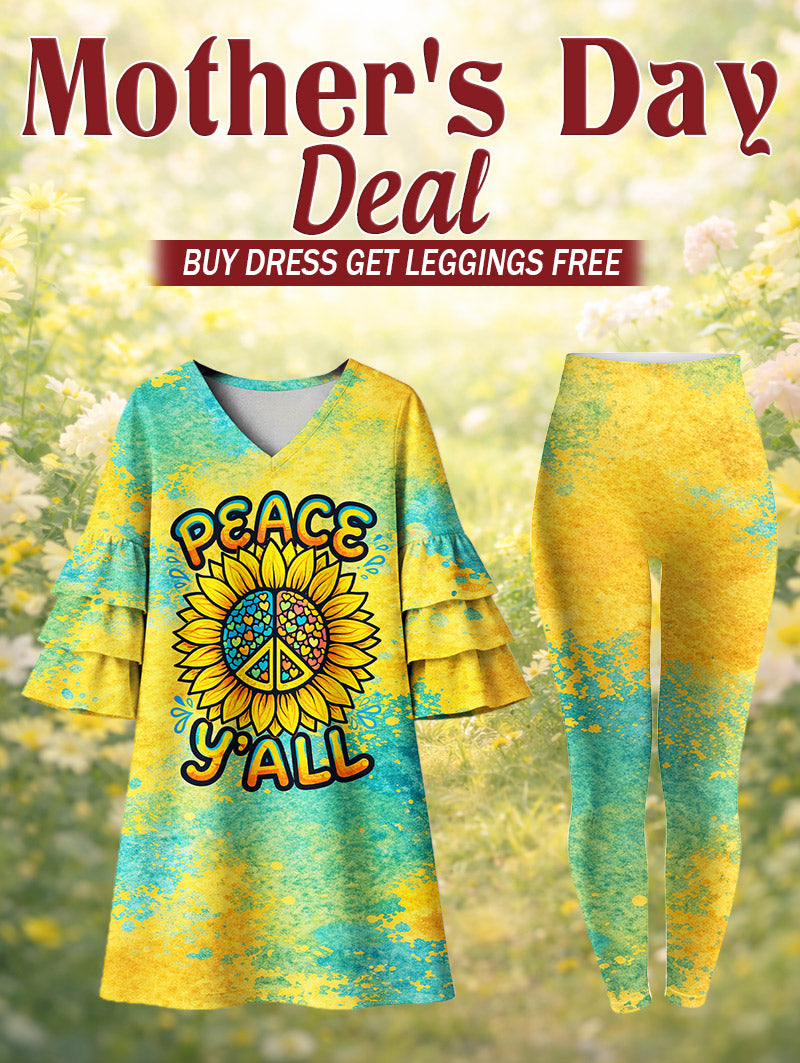 "Howdy" Stacked Ruffle Dress & Leggings Deal