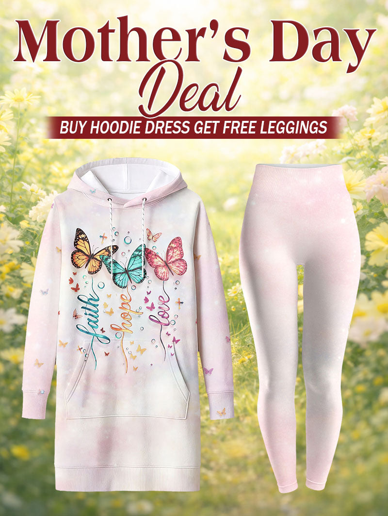 "Flutter" Hoodie Dress & Leggings Deal