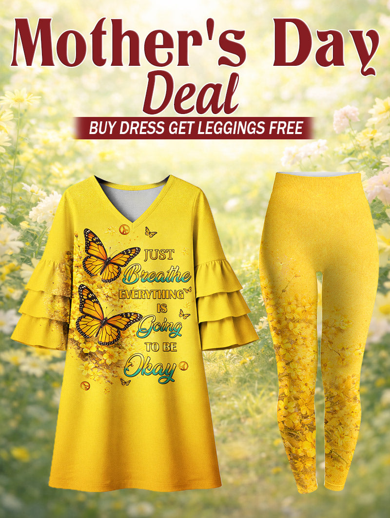 "Steady" Stacked Ruffle Dress & Leggings Deal