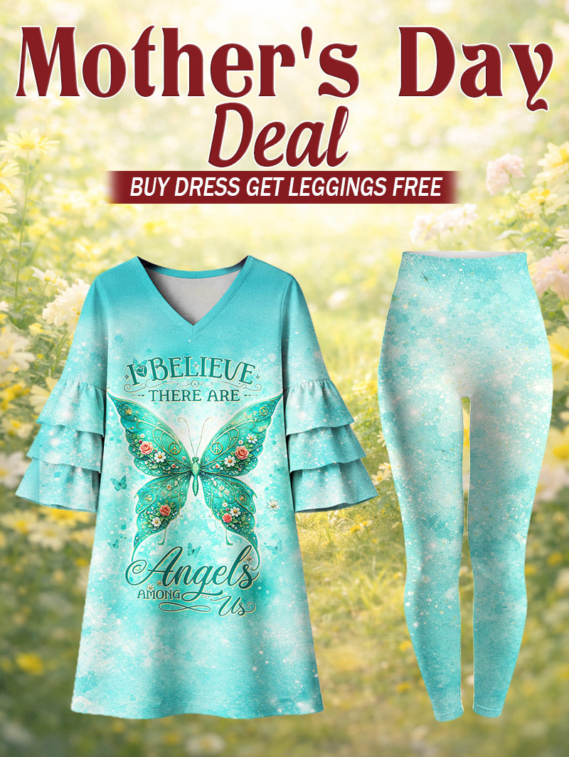 "Wisp" Stacked Ruffle Dress & Leggings Deal