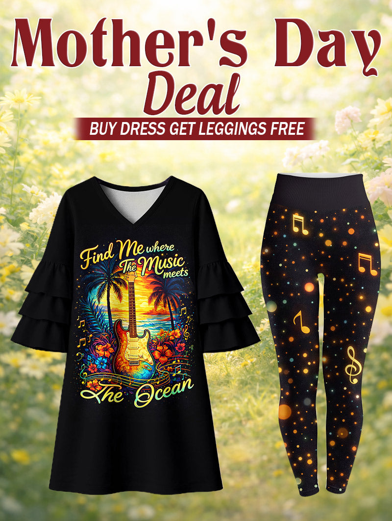 "Sway" Stacked Ruffle Dress & Leggings Deal