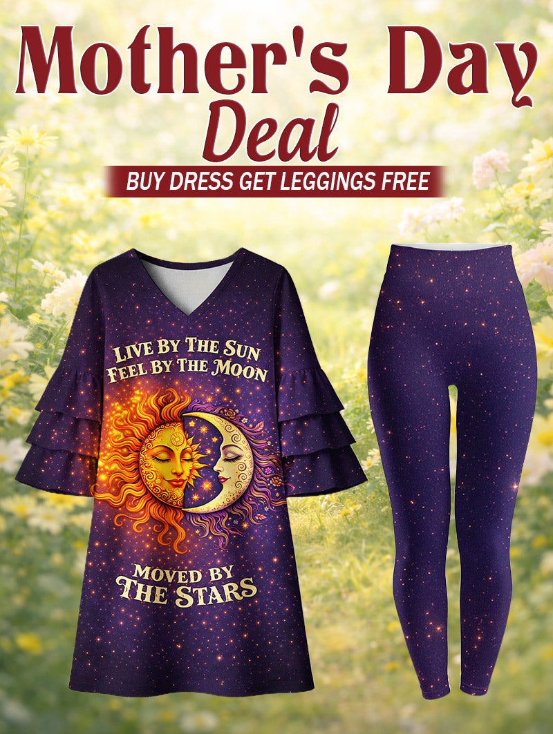 "Eclipse" Stacked Ruffle Dress & Leggings Deal