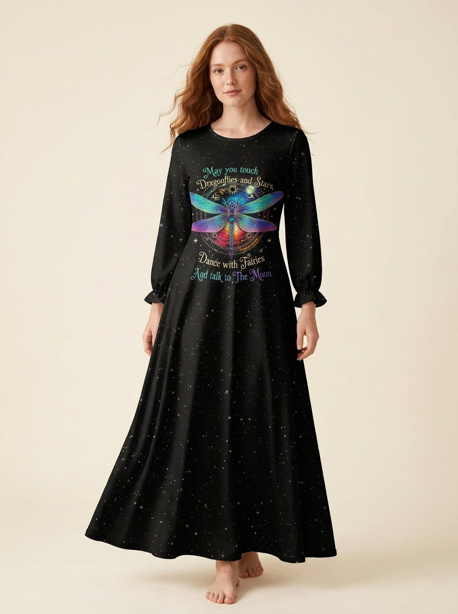 "Ether" Long Sleeve Maxi Dress