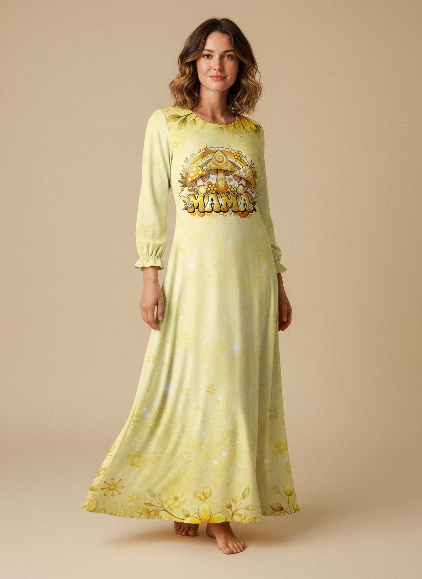 "Hunny" Long Sleeve Maxi Dress