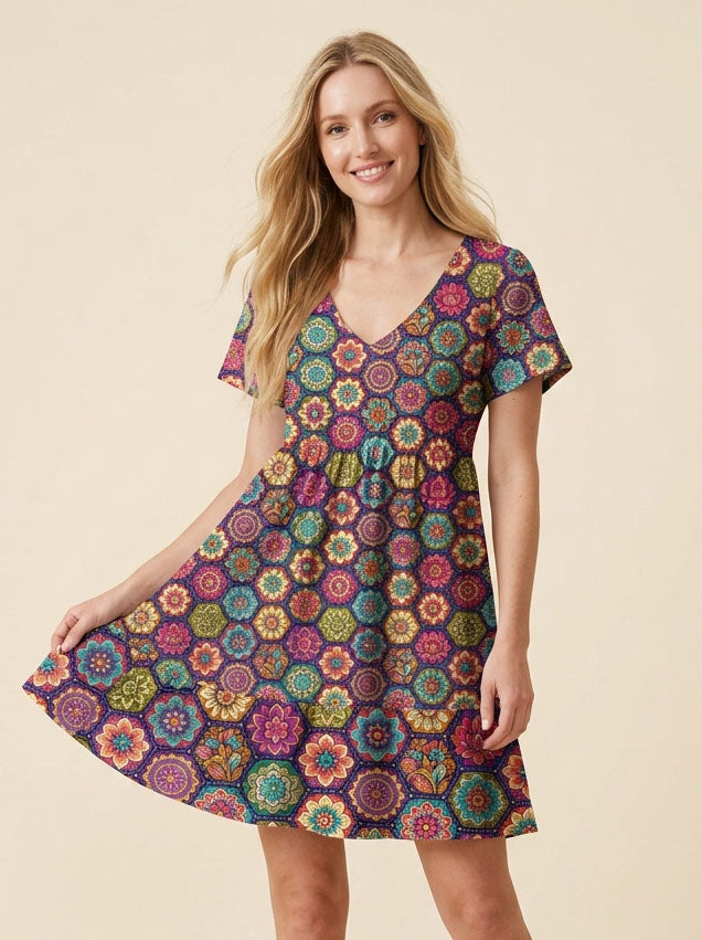 "Flower" Floral Dress