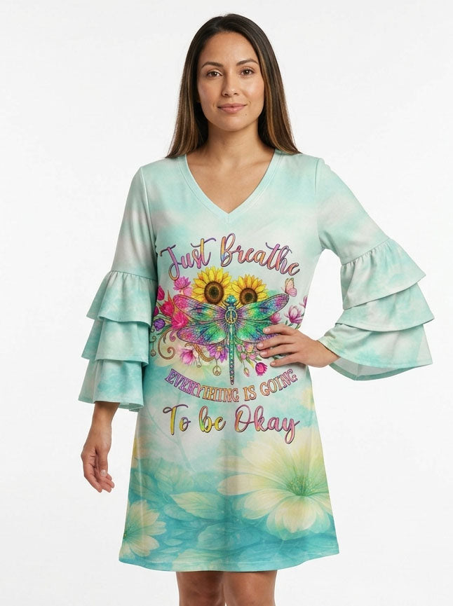 "Exhale" Stacked Ruffle Dress & Leggings Deal