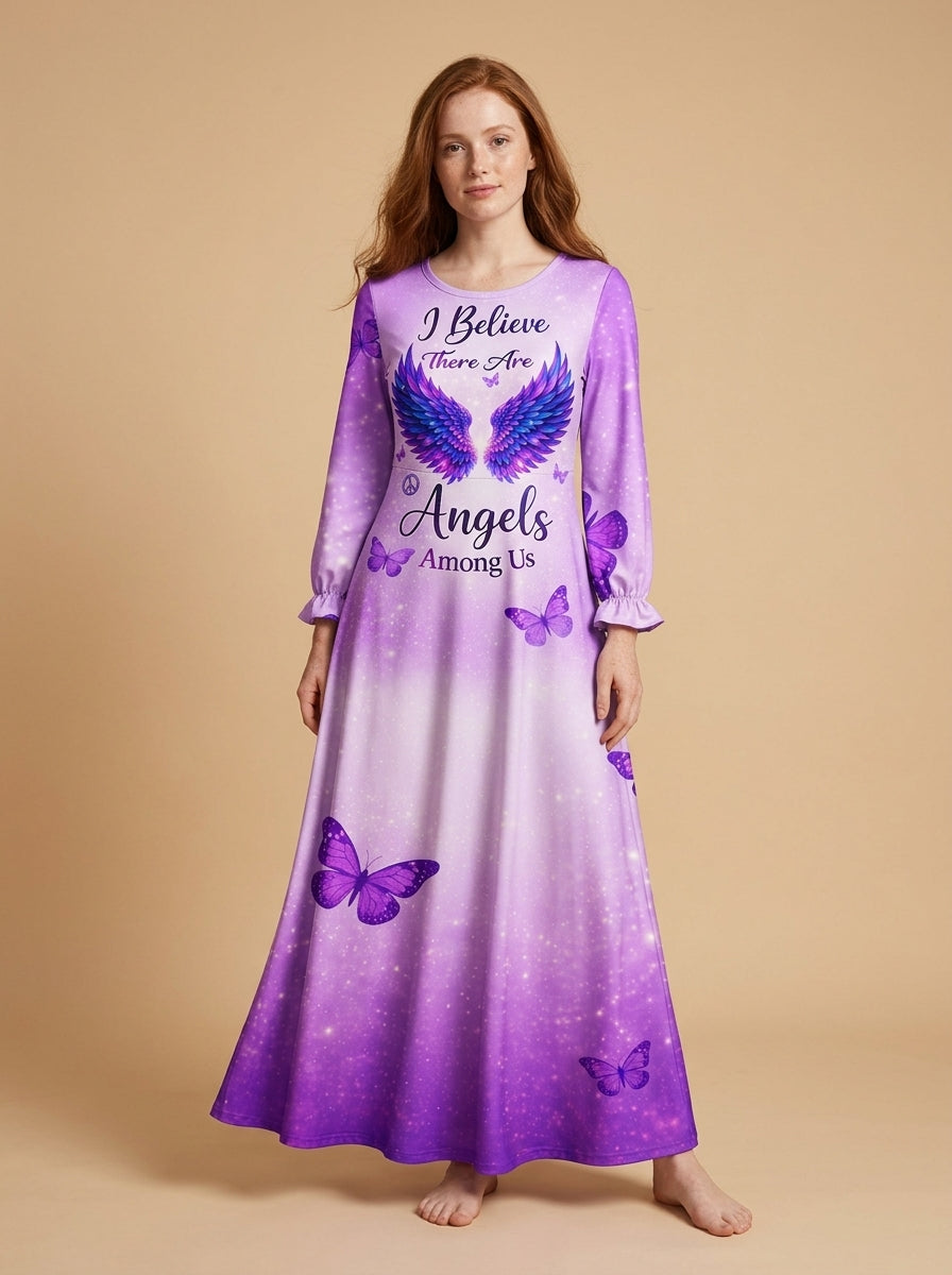 "Grace" Long Sleeve Maxi Dress