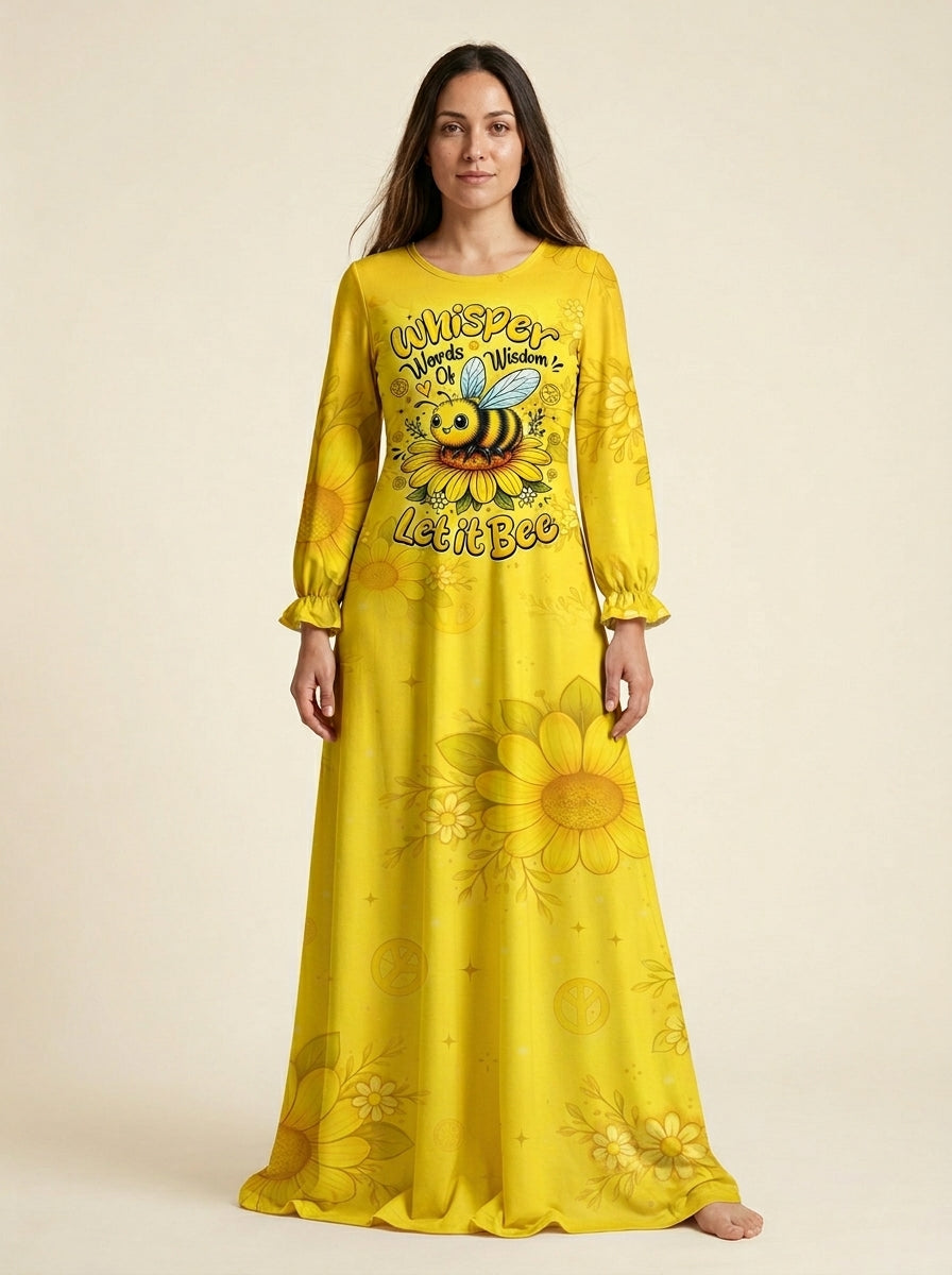 "Honey" Long Sleeve Maxi Dress