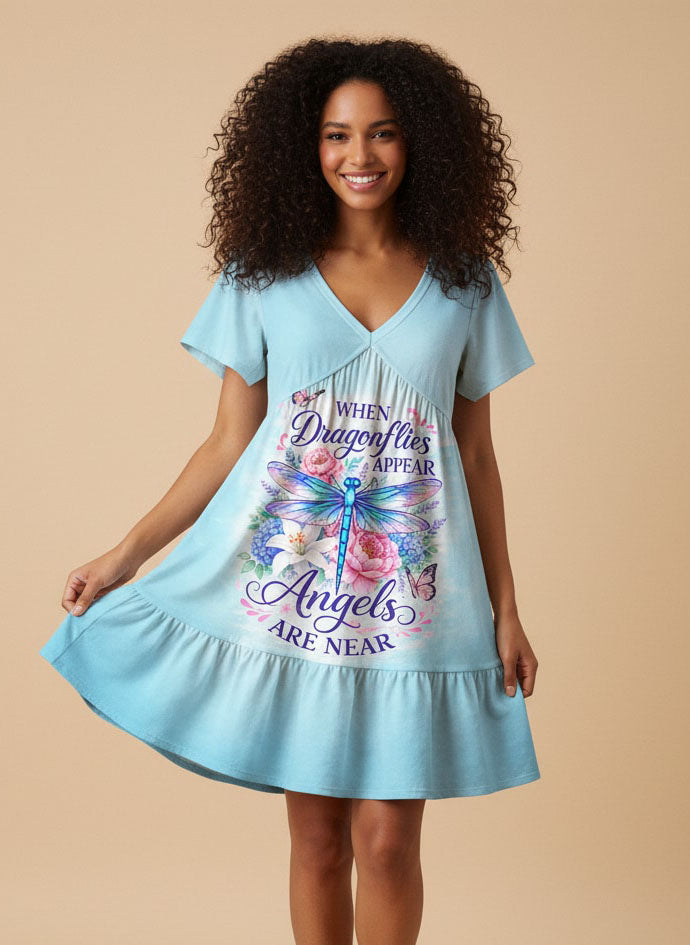"Hover" Floral Dress