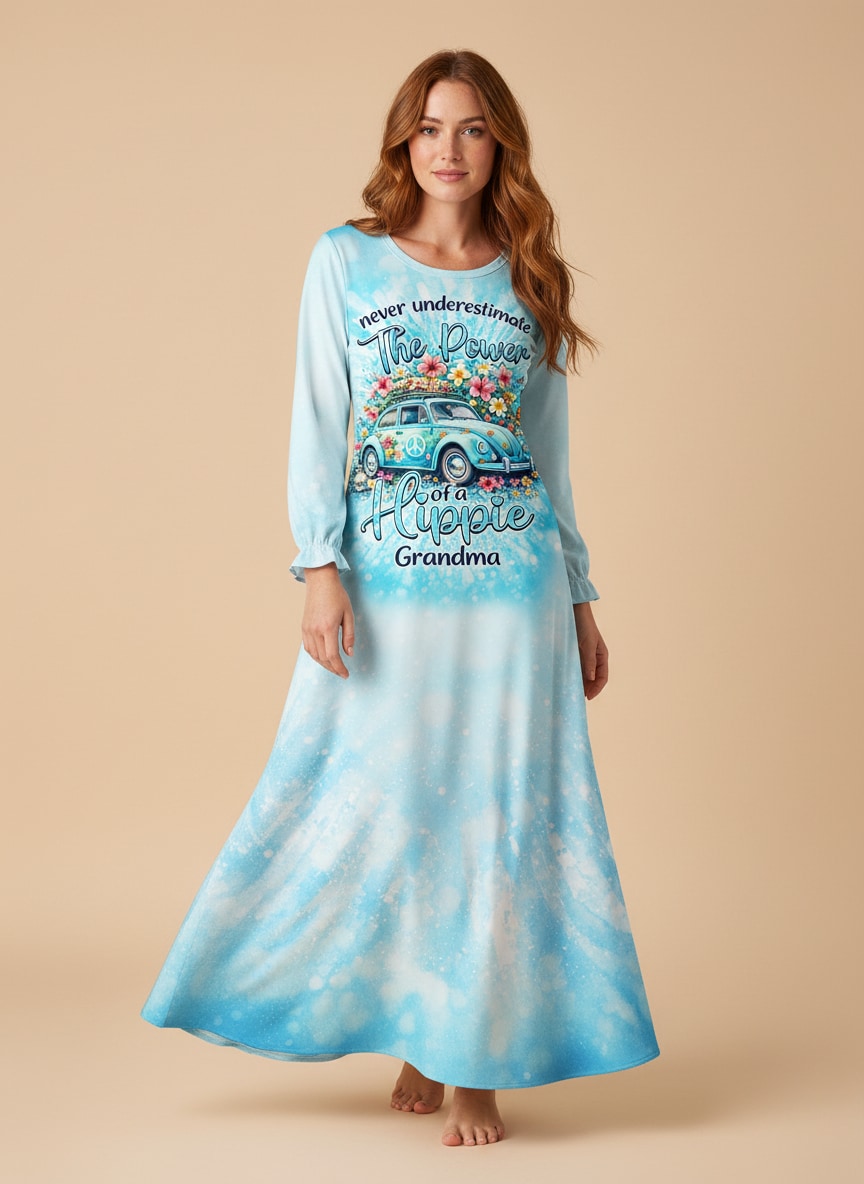 "Spry" Long Sleeve Maxi Dress