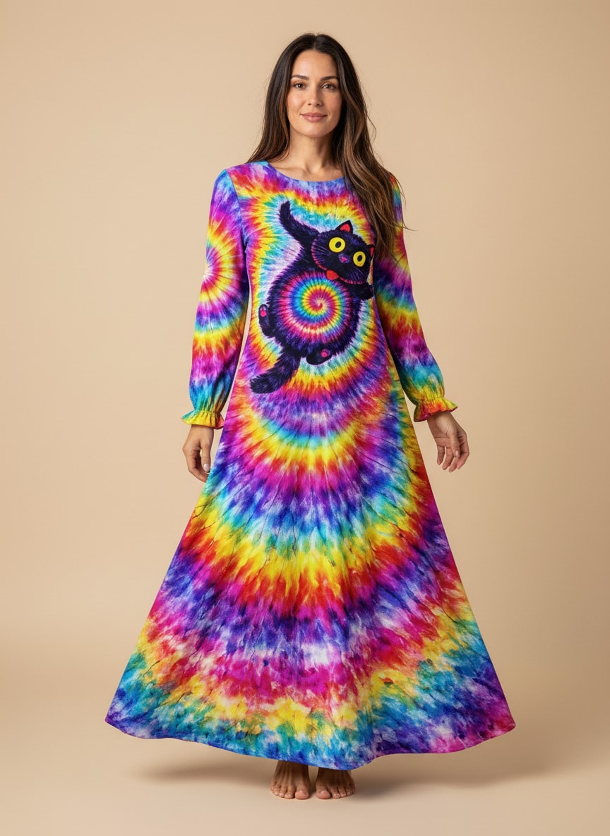 "Jinx" Long Sleeve Maxi Dress