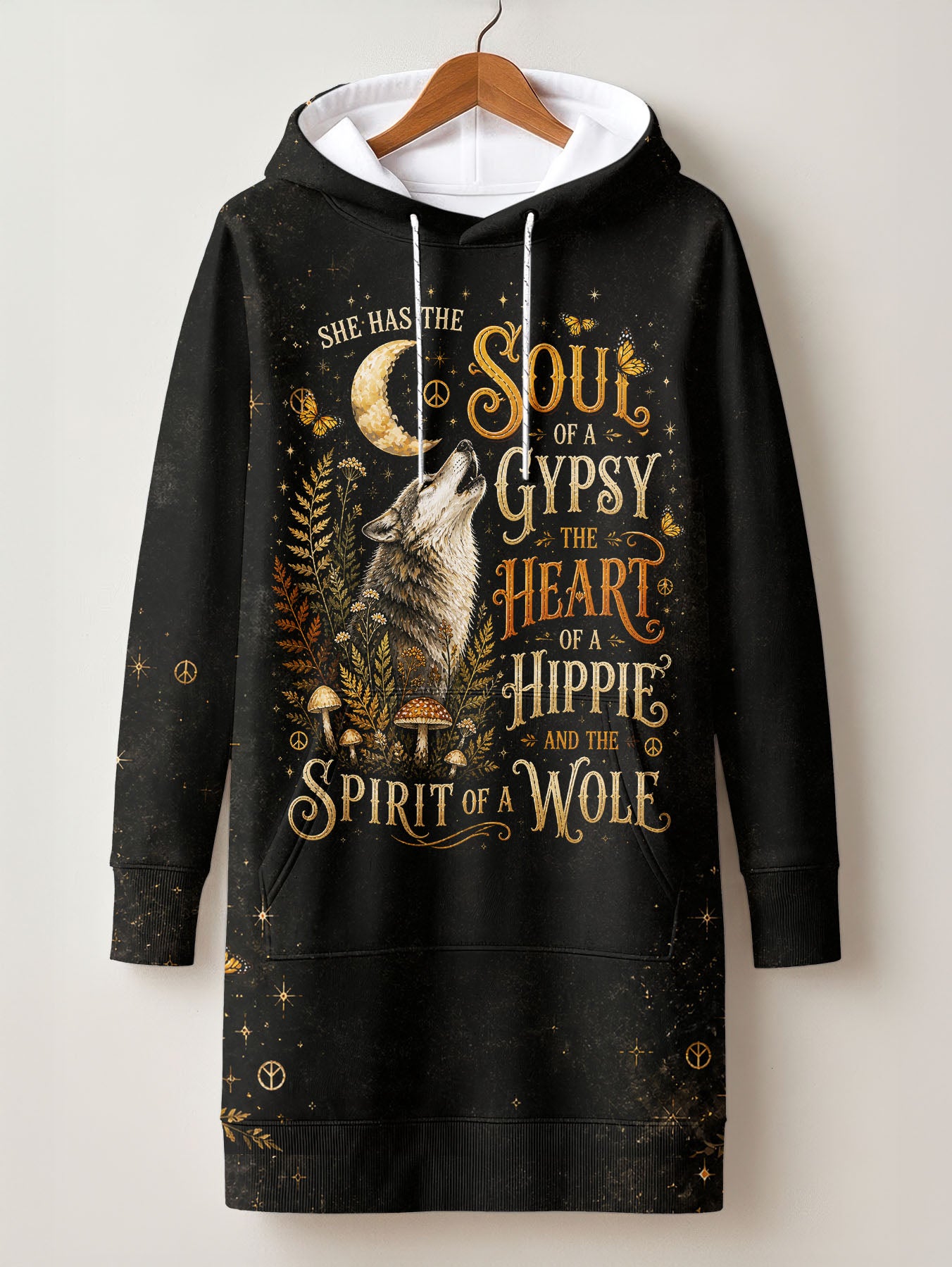"HOWL" Hoodie Dress