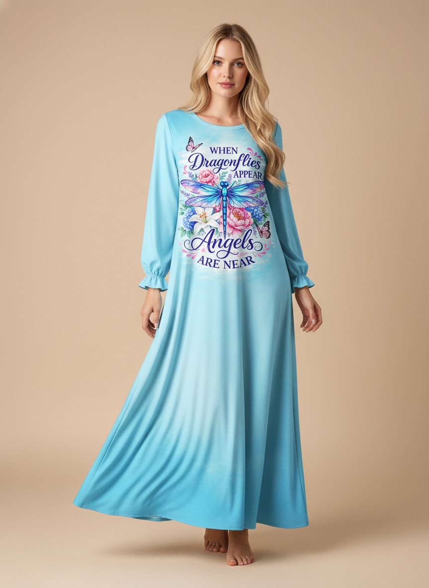 "Hover" Long Sleeve Maxi Dress