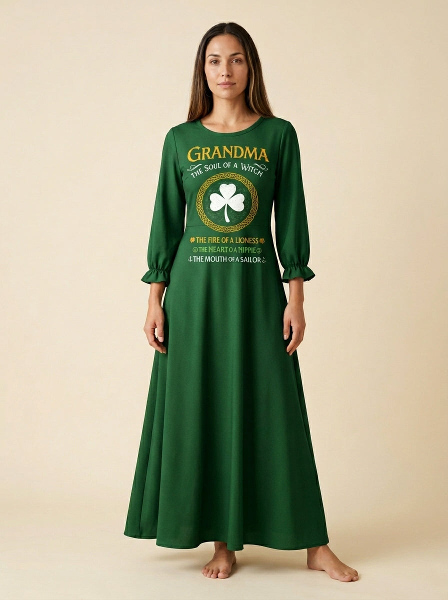 "Salty" Long Sleeve Maxi Dress