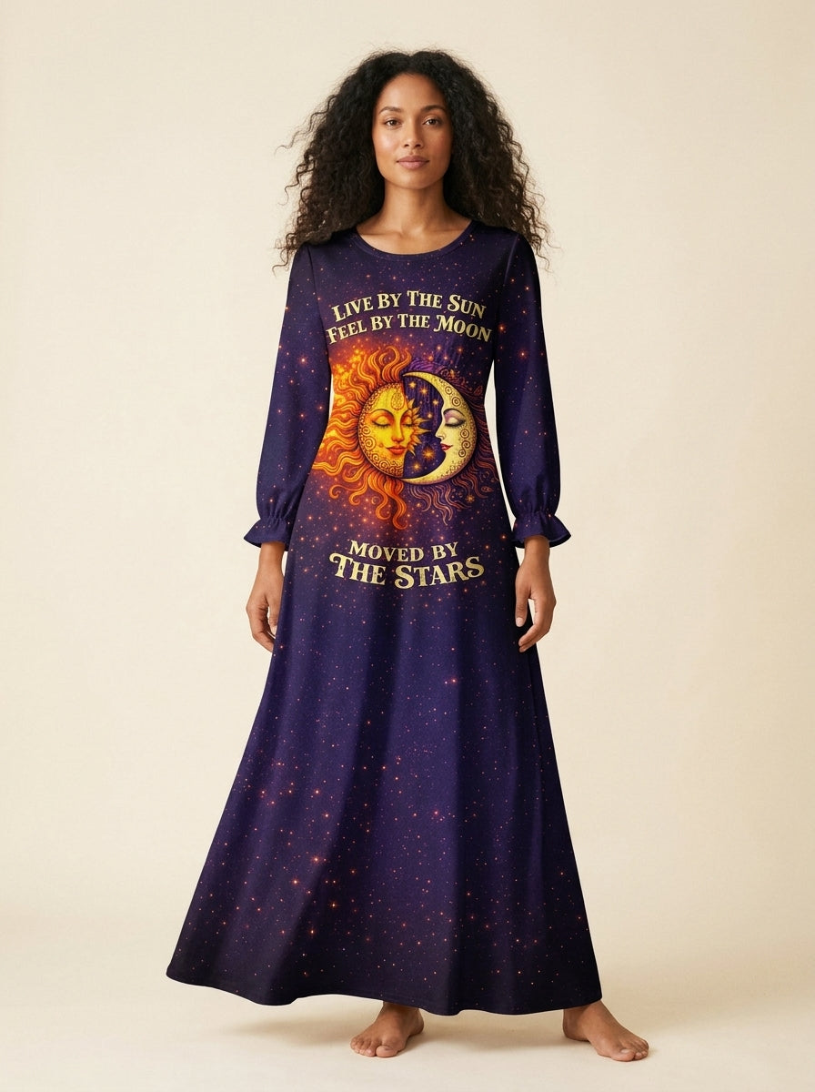 "Eclipse" Long Sleeve Maxi Dress