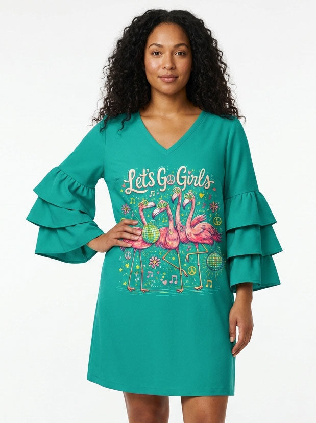 "Flocka" Stacked Ruffle Dress & Leggings Deal