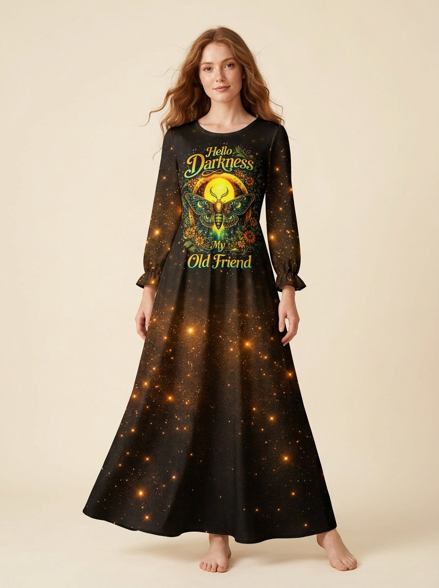 "Ember" Long Sleeve Maxi Dress