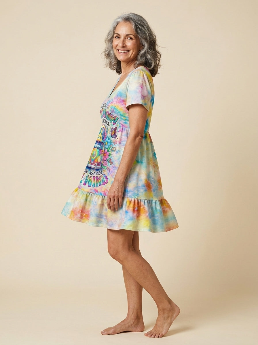 "Burst" Floral Dress