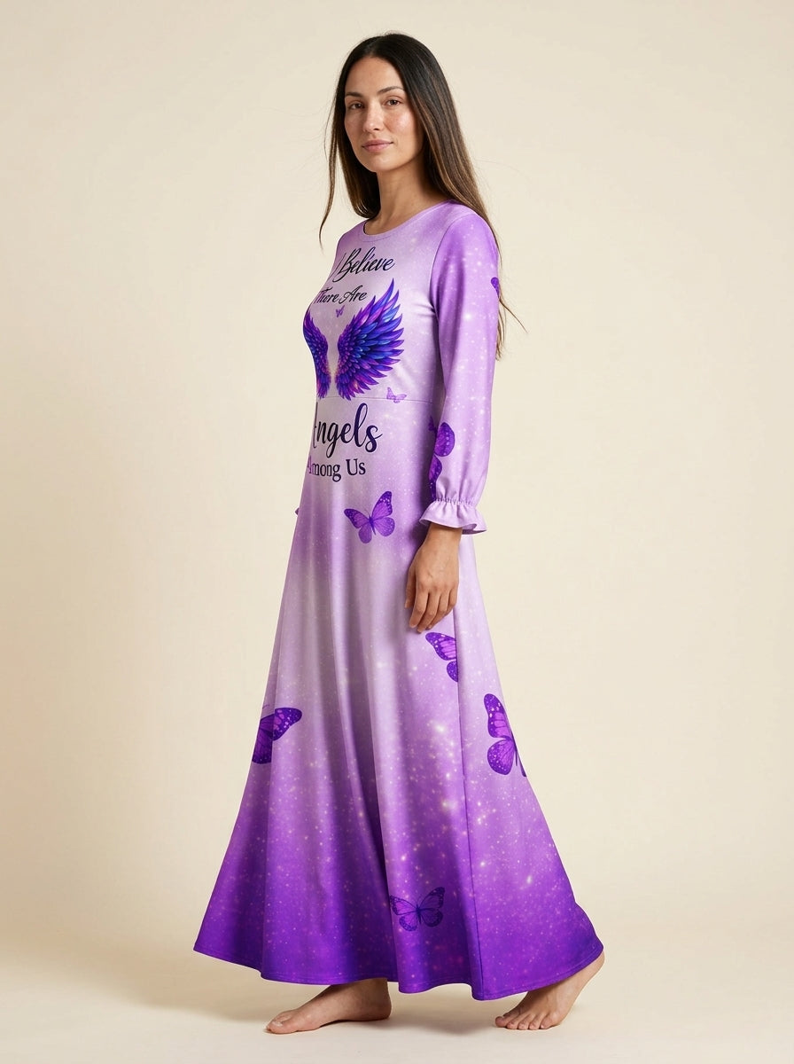 "Grace" Long Sleeve Maxi Dress