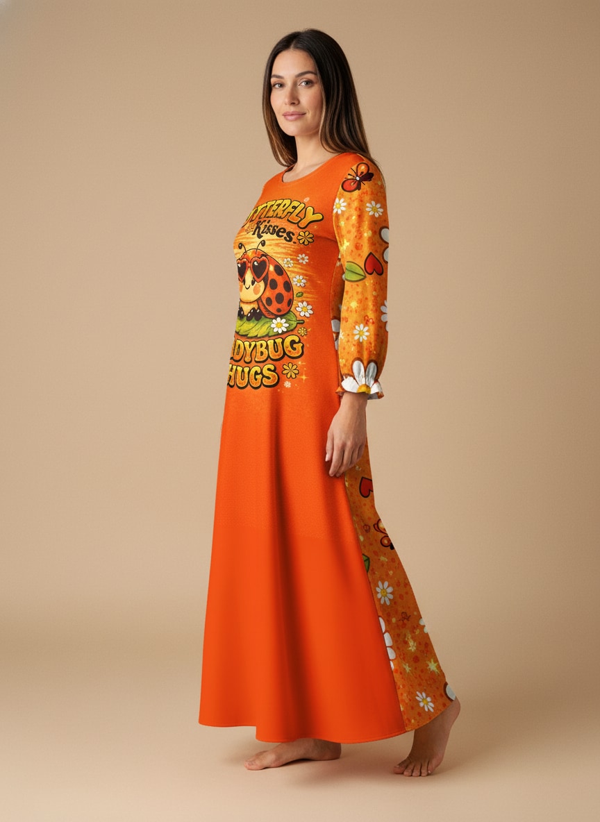 "Dottie" Long Sleeve Maxi Dress