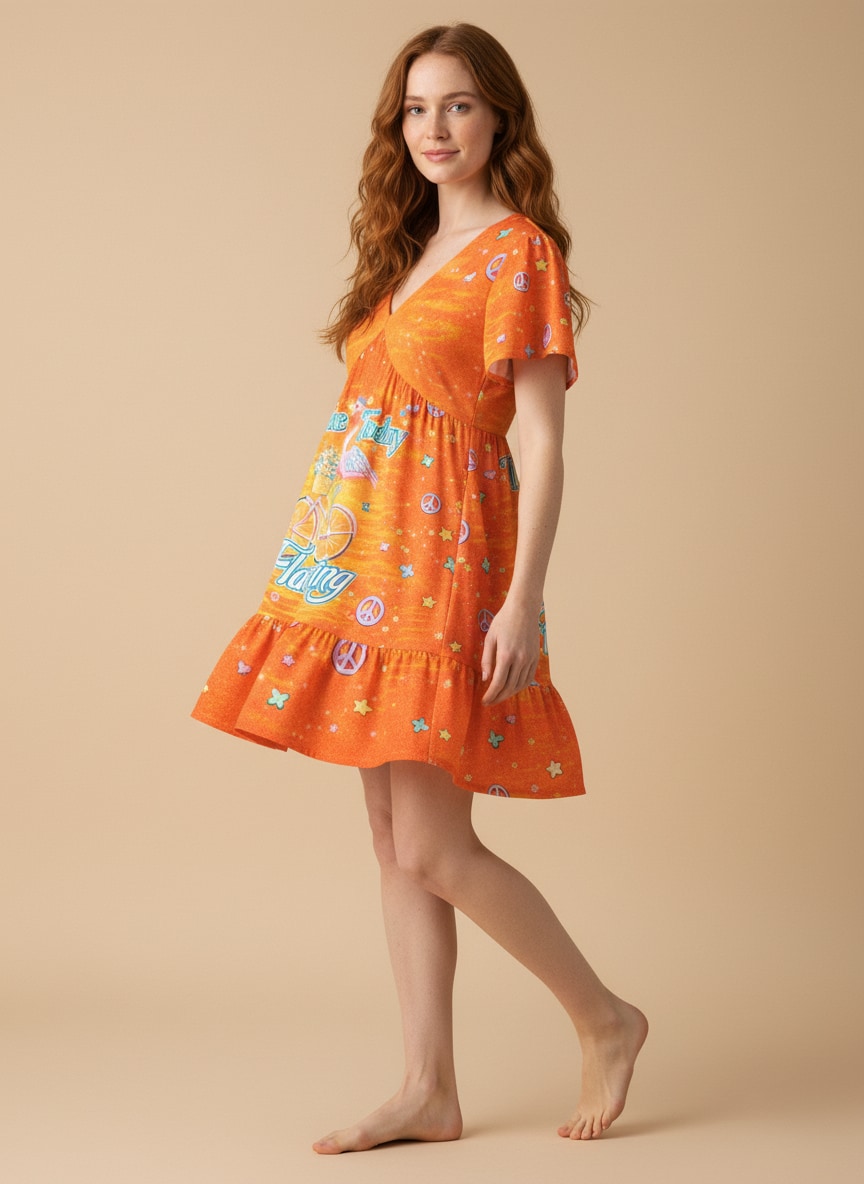 "Zesty" Floral Dress