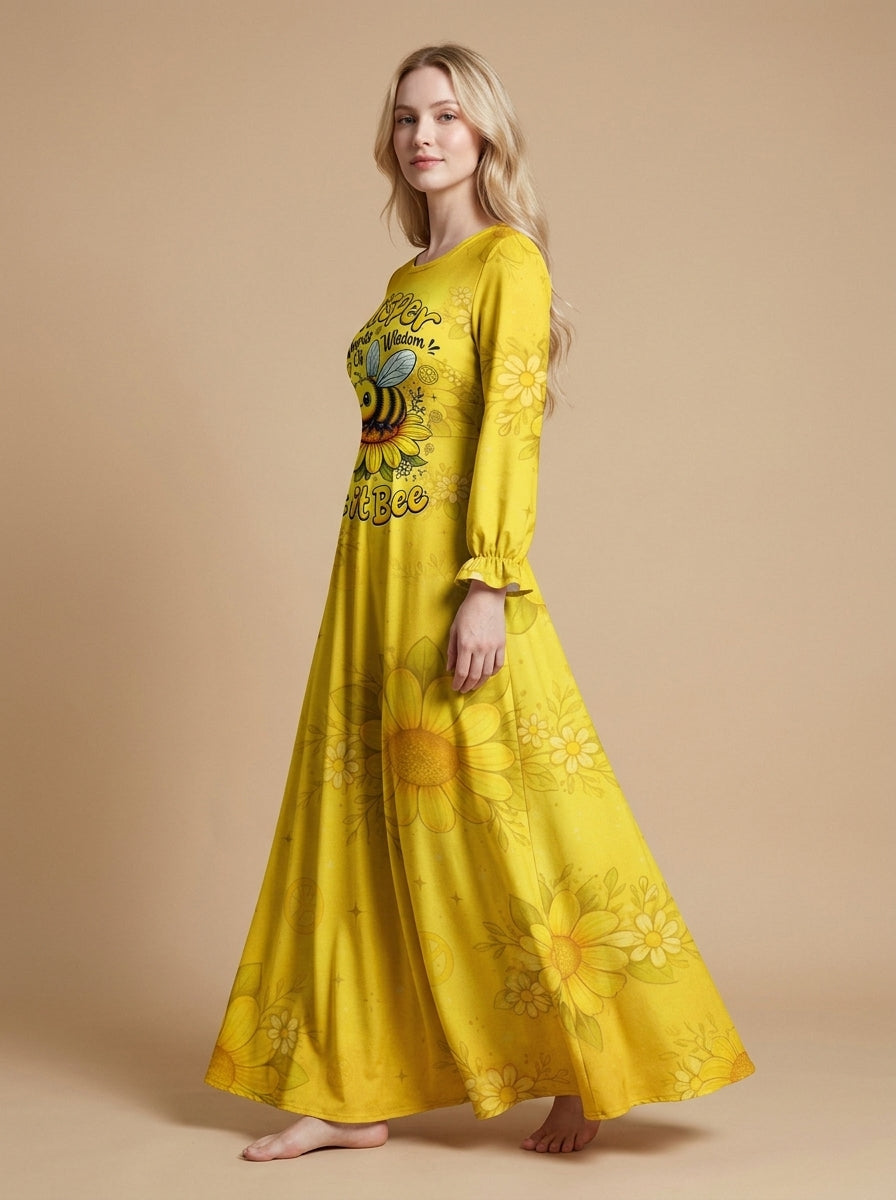 "Honey" Long Sleeve Maxi Dress