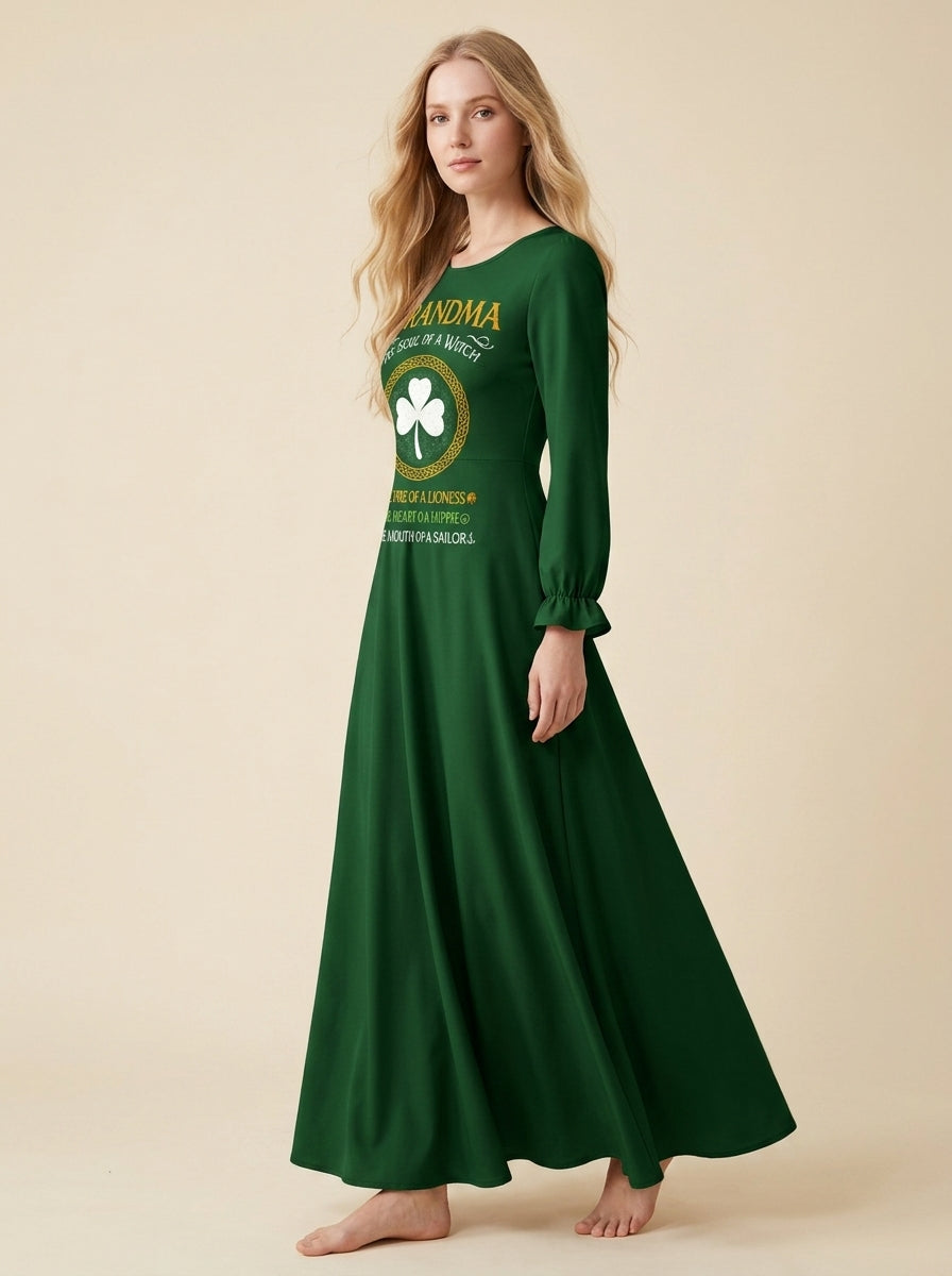 "Salty" Long Sleeve Maxi Dress