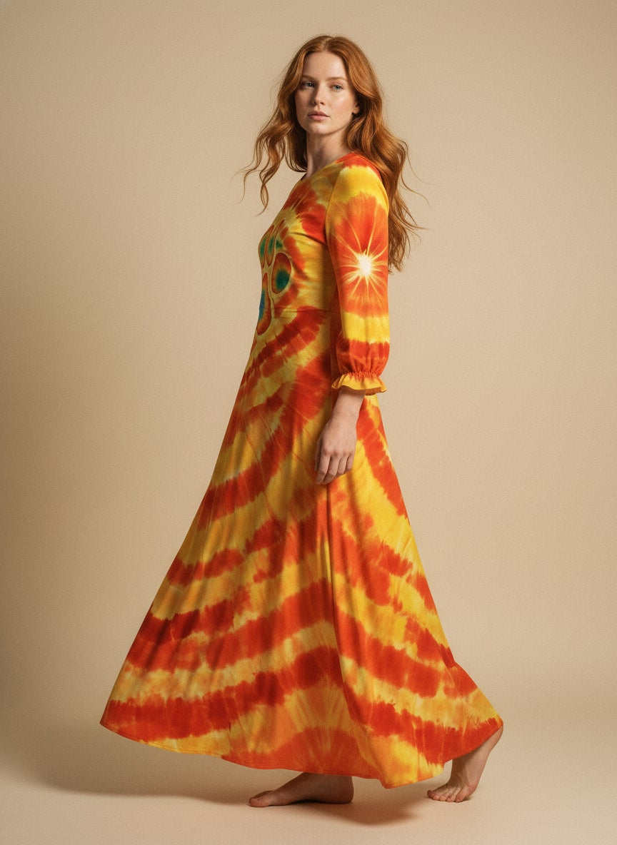 "Fetch" Long Sleeve Maxi Dress