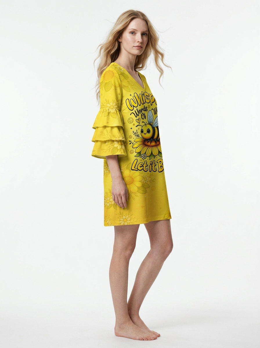 "Honey" Stacked Ruffle Dress & Leggings Deal