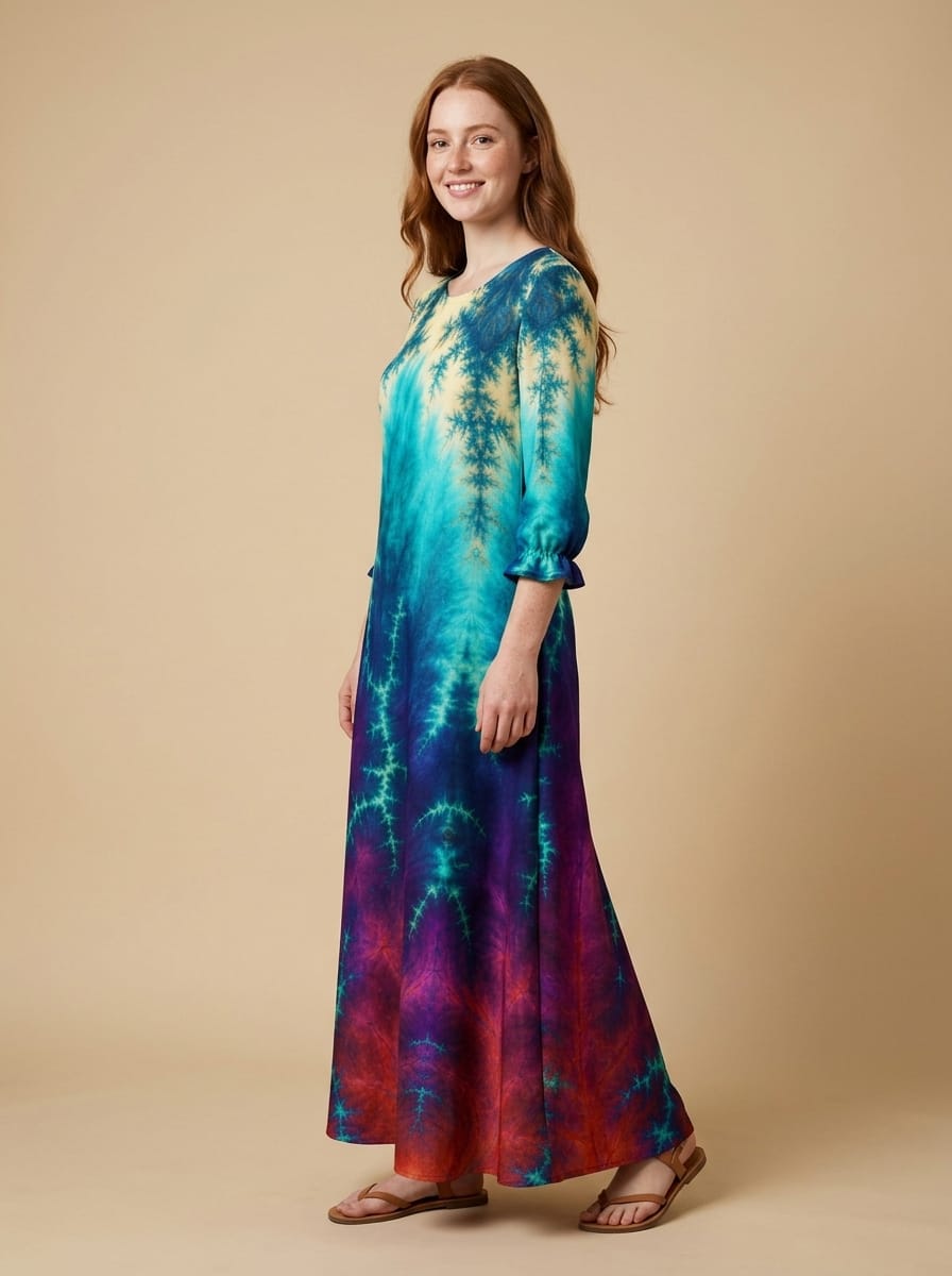 "FROST" Long Sleeve Maxi Dress