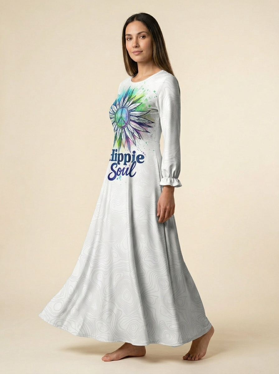 "Bloom" Long Sleeve Maxi Dress