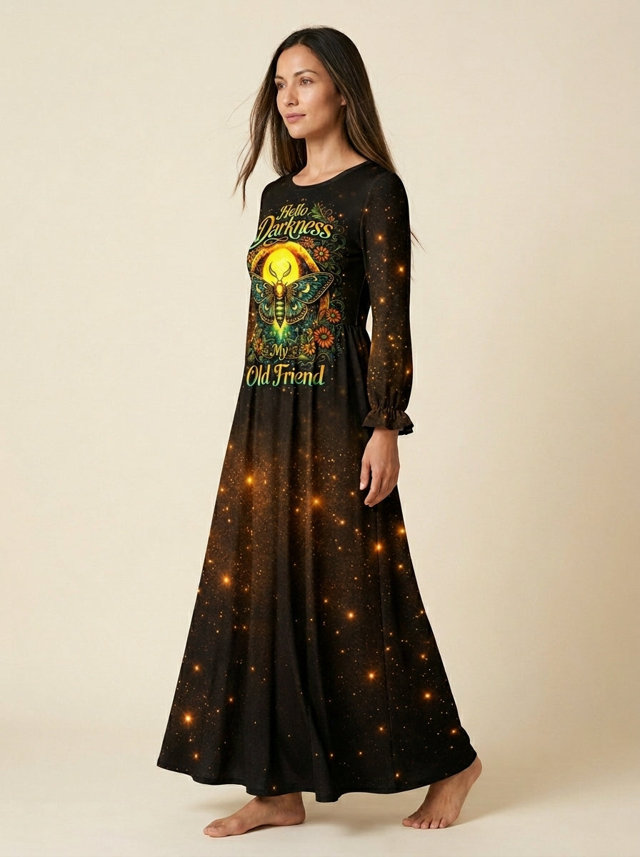 "Ember" Long Sleeve Maxi Dress