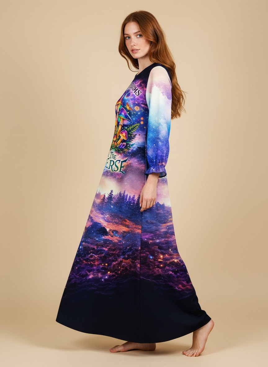 "Cosmo" Long Sleeve Maxi Dress