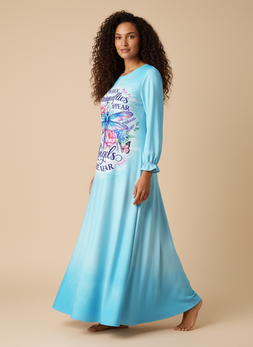 "Hover" Long Sleeve Maxi Dress