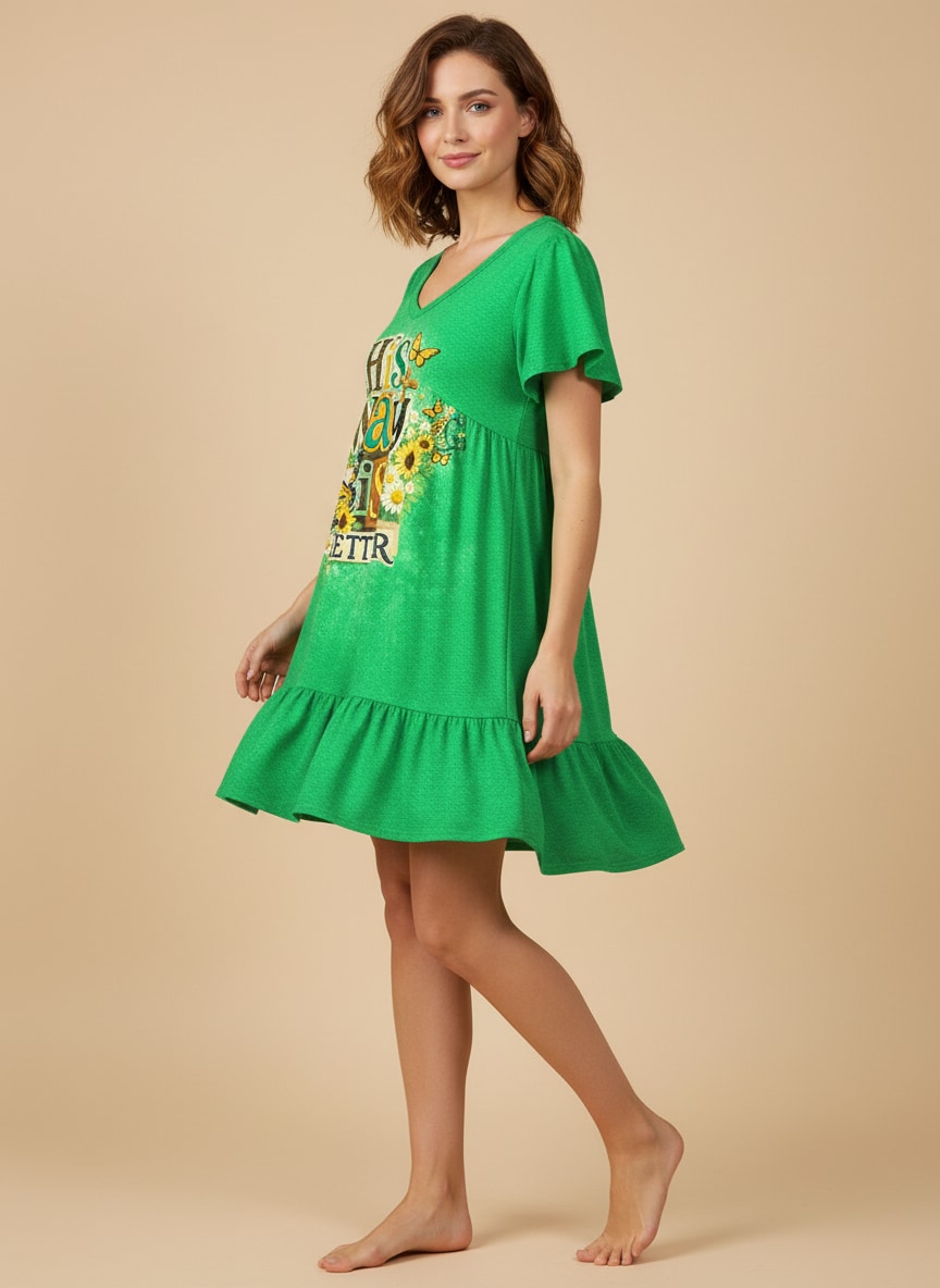 "Amen" Floral Dress