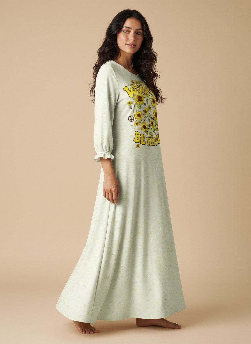 "Breezy" Long Sleeve Maxi Dress