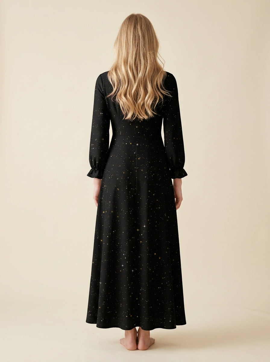 "Ether" Long Sleeve Maxi Dress