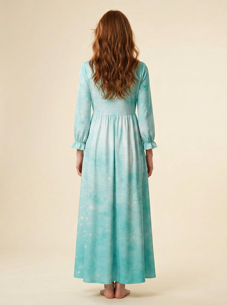 "Wisp" Long Sleeve Maxi Dress
