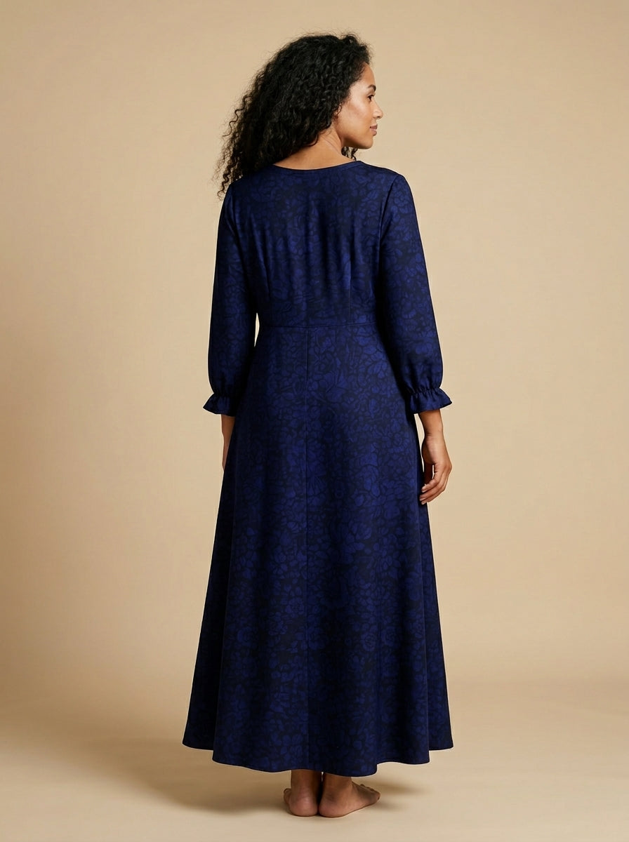 "Gaze" Long Sleeve Maxi Dress
