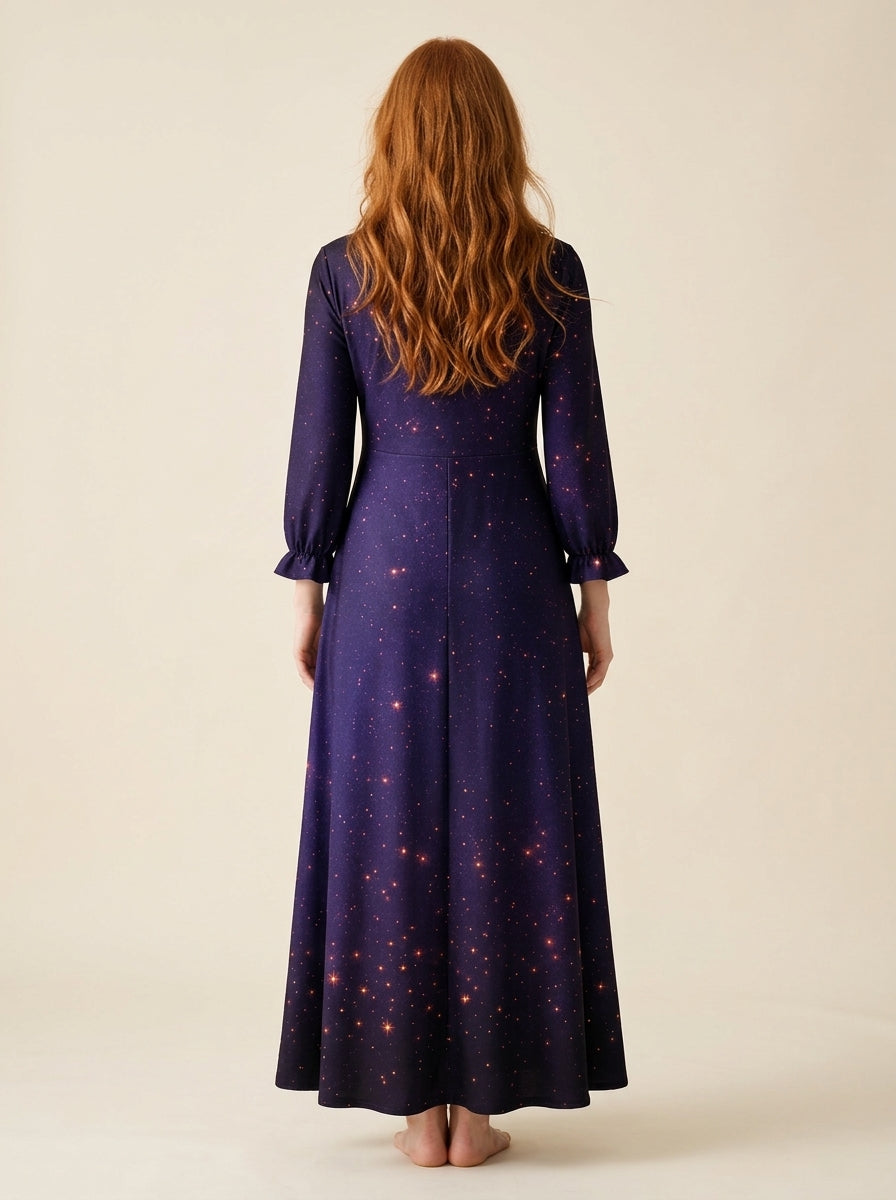 "Eclipse" Long Sleeve Maxi Dress